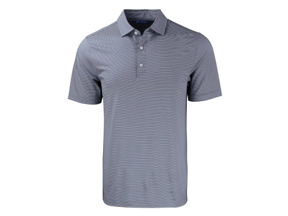 Cutter & Buck Forge Eco Double Stripe Recycled Mens Polo: Hunter/White