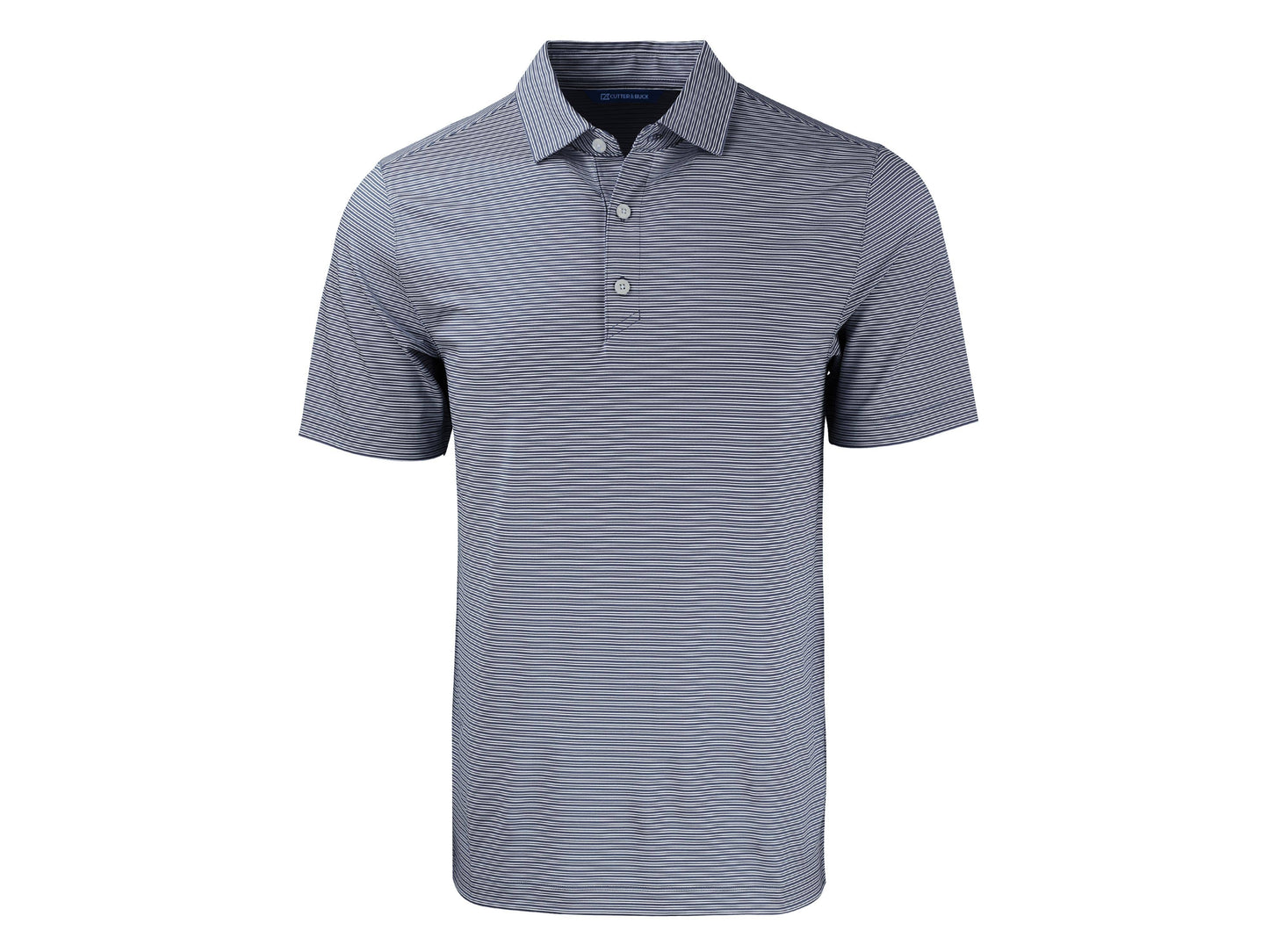 Cutter & Buck Forge Eco Double Stripe Recycled Mens Polo: College Purple/White