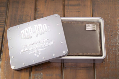 Alabama Crimson Tide Men's Collegiate Bifold Leather Wallet.: UAL Crazyhorse