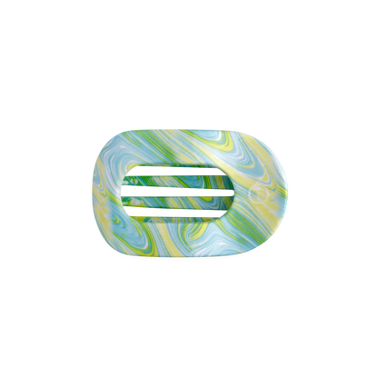 By the Sea Shore | Small | Flat Round Hair Clip