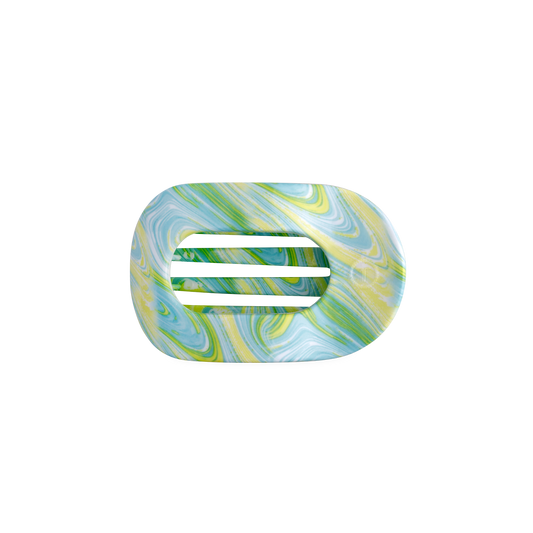 TELETIE By the Sea Shore | Small | Flat Round Hair Clip