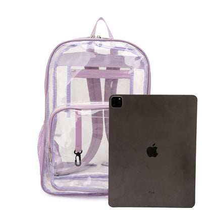 MARISSA CLEAR BACKPACK: LAVENDER