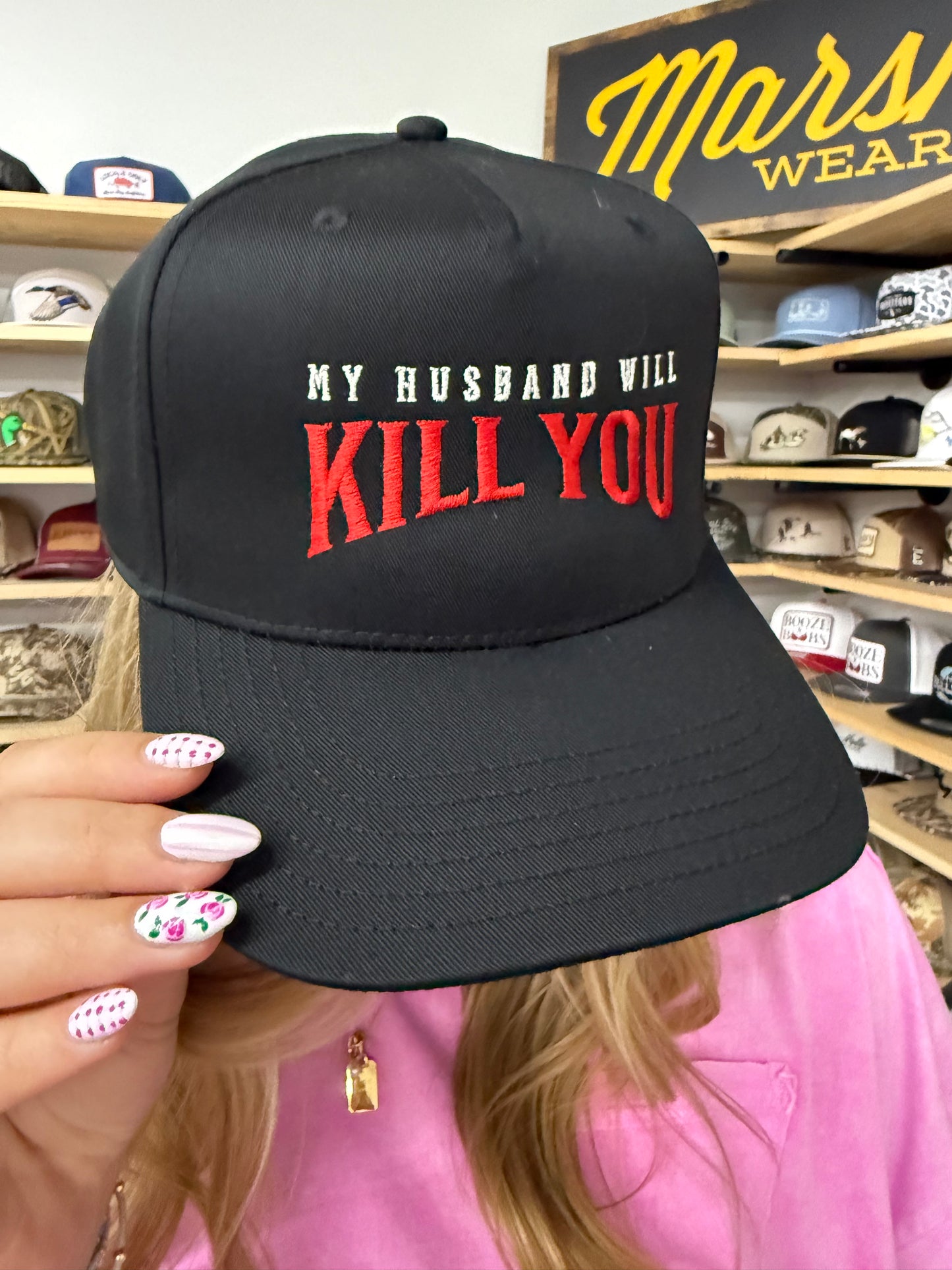My Husband Will Kill You Trucker Hat: Black Otto (31-069)
