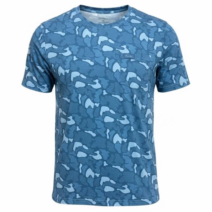 Drift Performance Tee  - Teal Camo