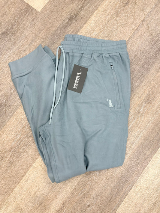 Local Boy Velvet Fleece Jogger - Smoky Blue