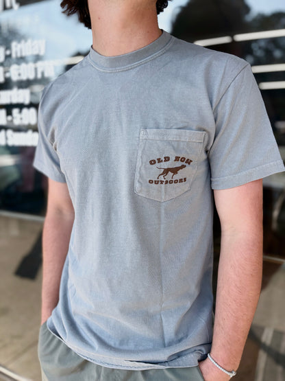 GBC Retro Can Camo Pocket Tee - Granite