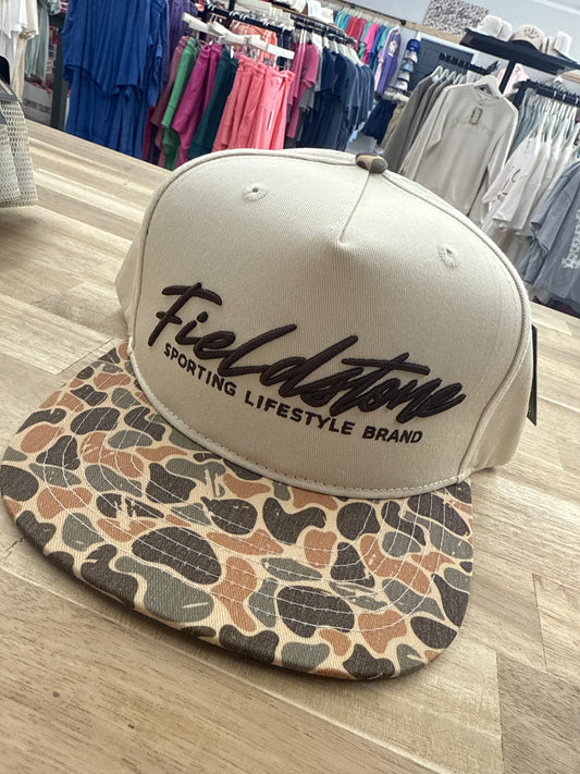 Fieldstone - Canvas Autumn Camo Bill Hat - RH- 236