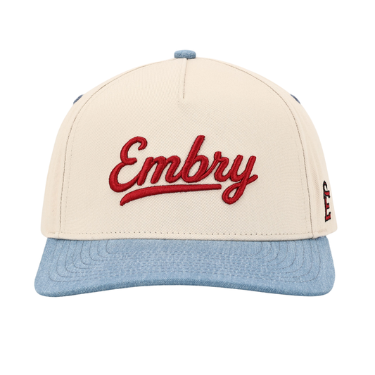 Cream/Denim - 3D Logo