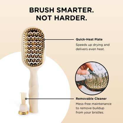 TELETIE Vented Hair Brush | Tan