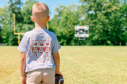 Boys of Fall | Crimson | Football Kid’s Tee