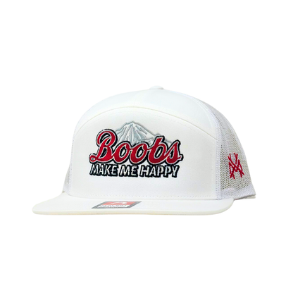 MHC Boobs Make Me Happy Trucker Hat: 168 White