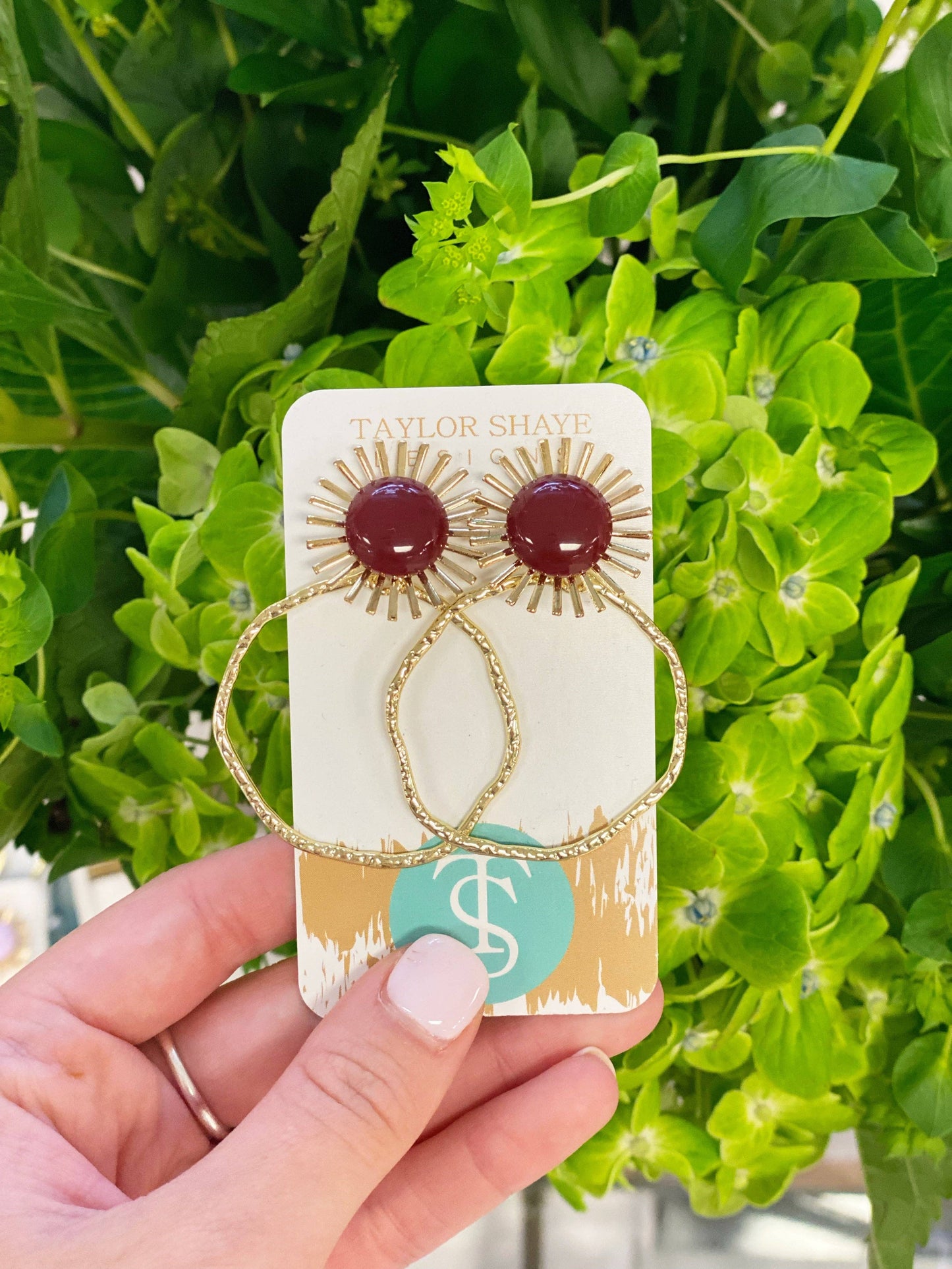 Colorful Sunburst Hoops: Mint