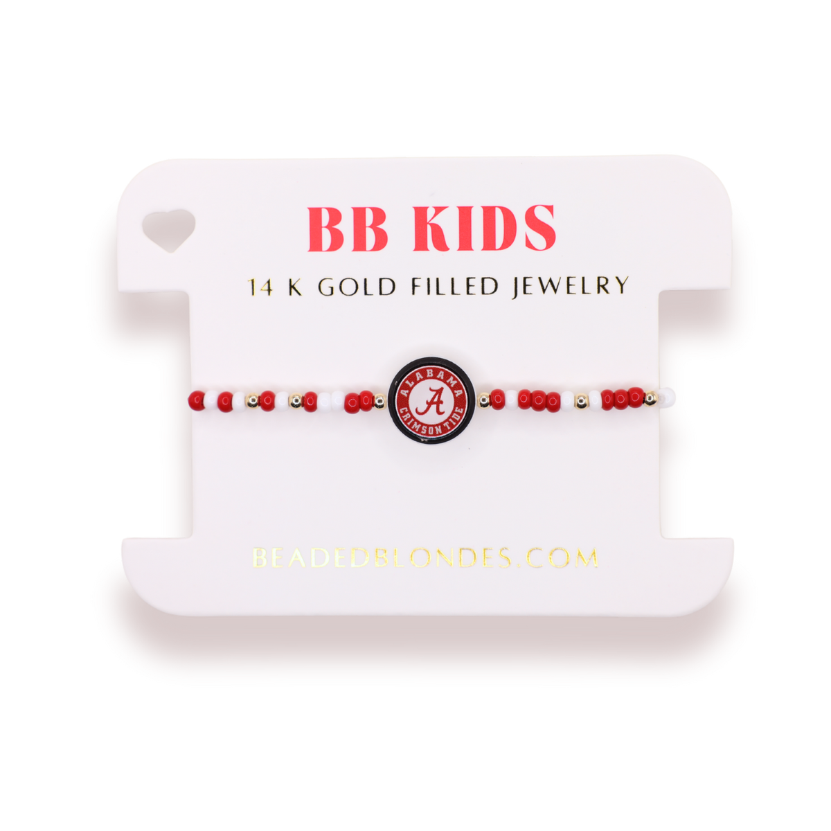 Alabama Logo Flip Bracelet on Color (Kids Size)