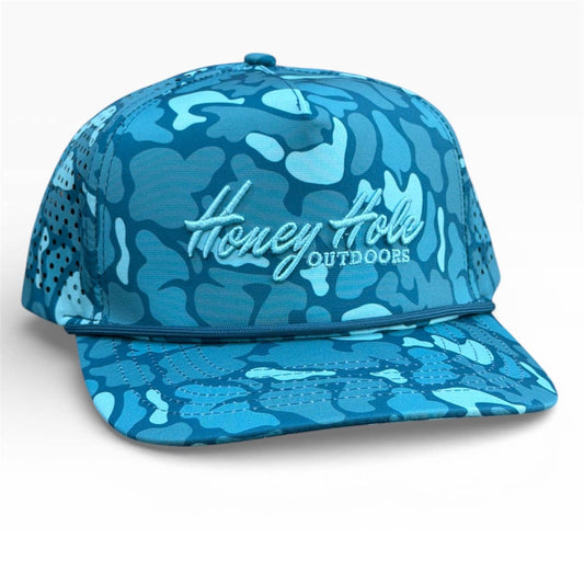 Performance Rope Hat - Heritage -Teal Camo