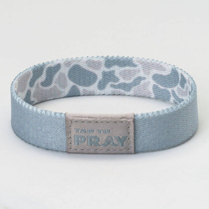 Tap To Pray® Wristband – River Rock Camo - Aspen