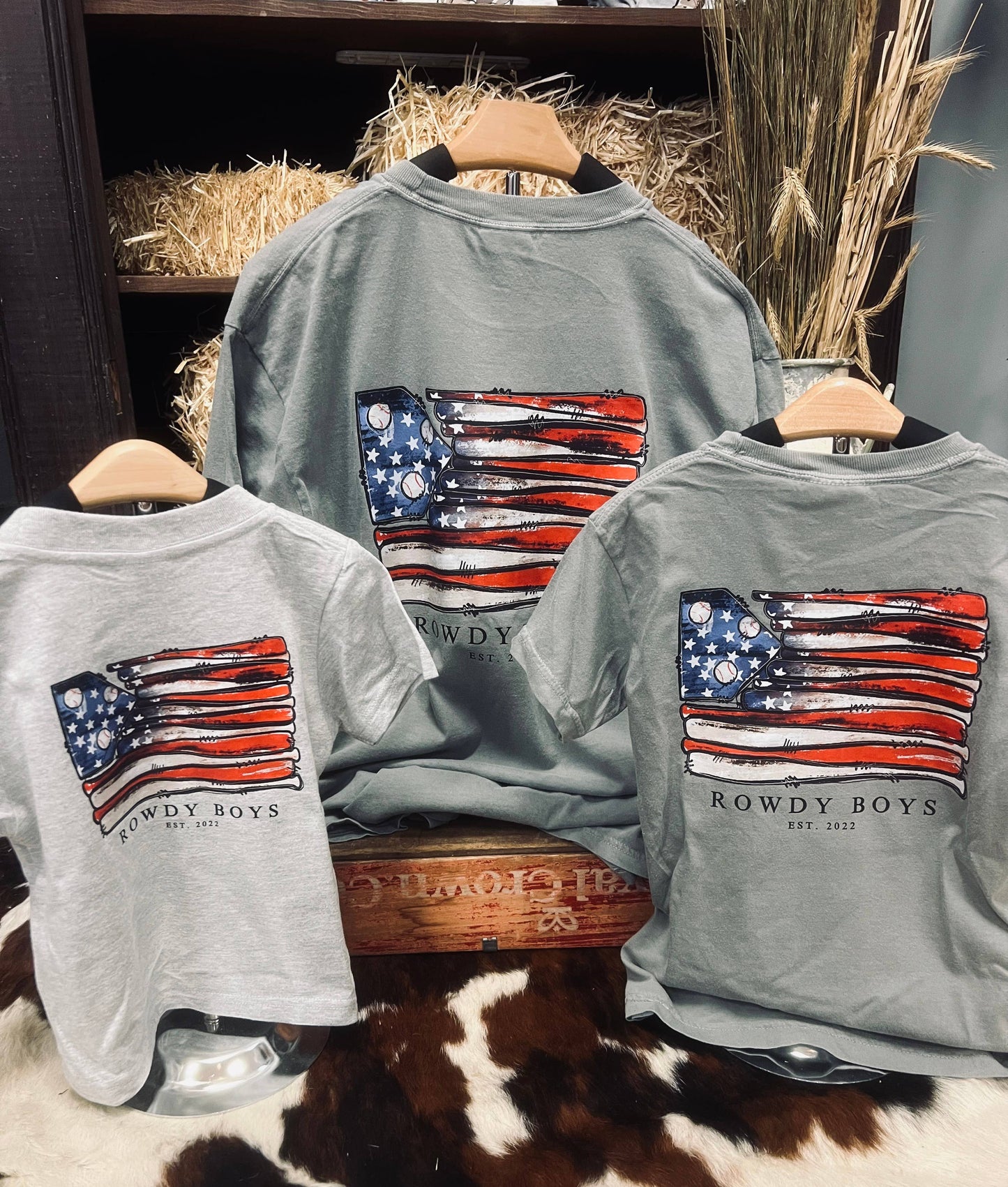 Youth Baseball Flag Tee