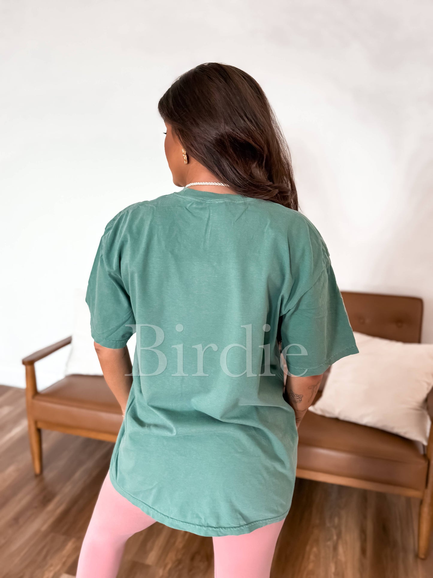 How Lucky Are We Light Green Graphic Tee