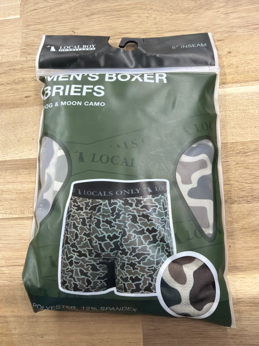 Local Boy Men’s Boxer Briefs - Dog Moon Camo