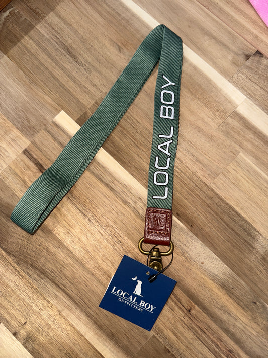 Local Boy Outfitters Long Lanyard- classic LBO Lanyard-sage
