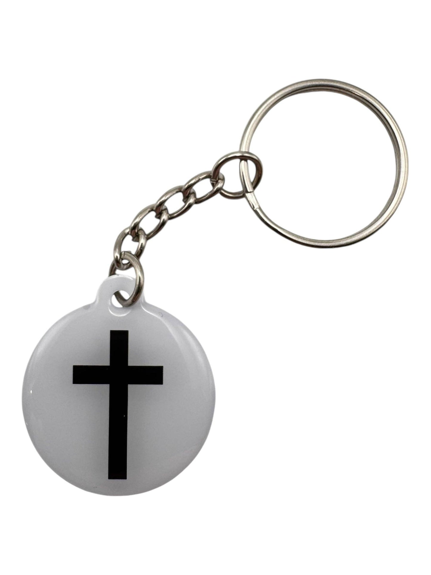 Tap To Pray - Prayer Tag Keychains: Mint + Cross