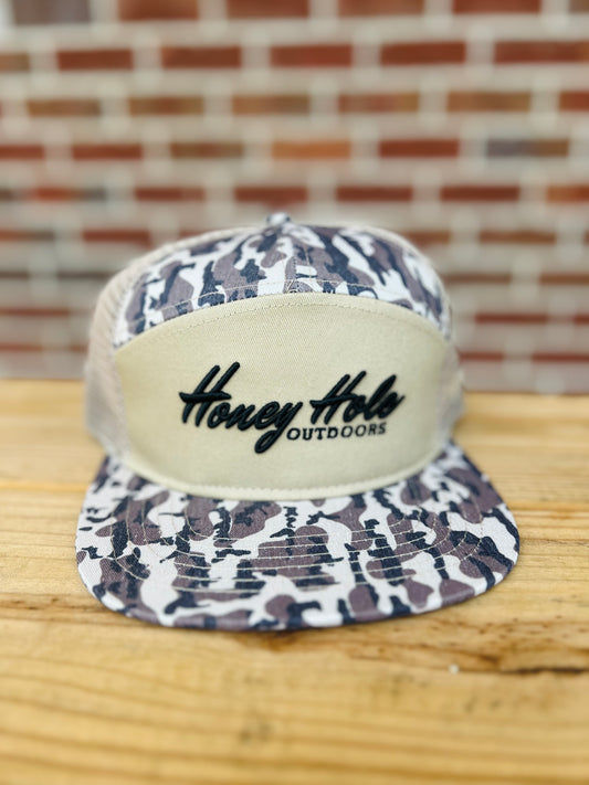 7 Panel Flatbill - Heritage - Duck Boat Camo
