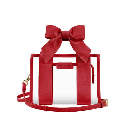 Case-Mate Clear Stadium Bag: Ballet Pink Bow