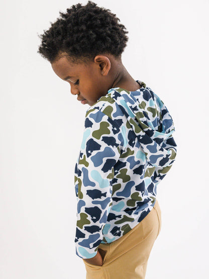 Boys Fish Camo Catch Performance Hooded Shirt
: Multi-Color