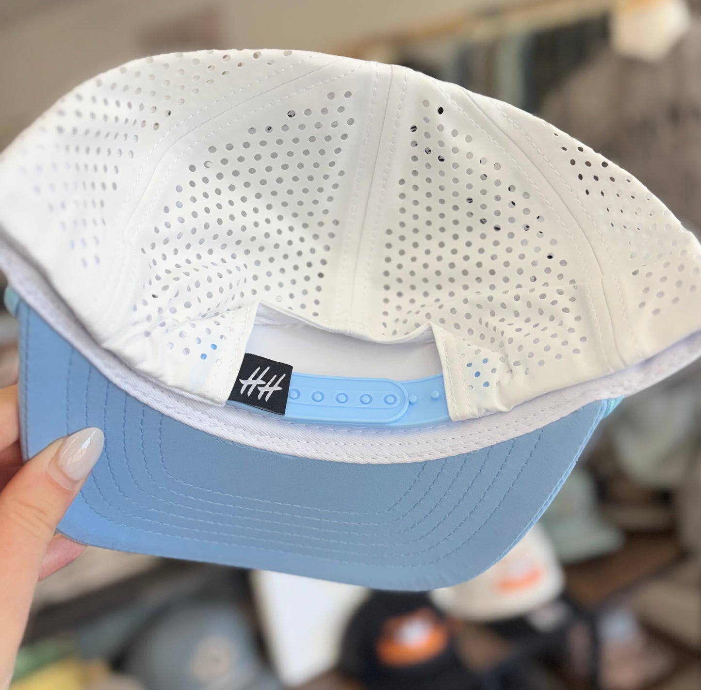 Performance Rope Hat - Heritage White Lt Blue