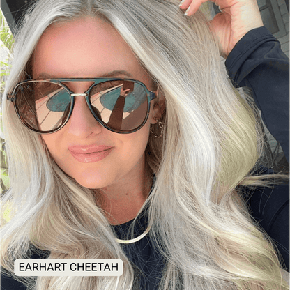 Earhart - Women’s Aviator Sunglasses–Polarized Everyday Chic: Marble