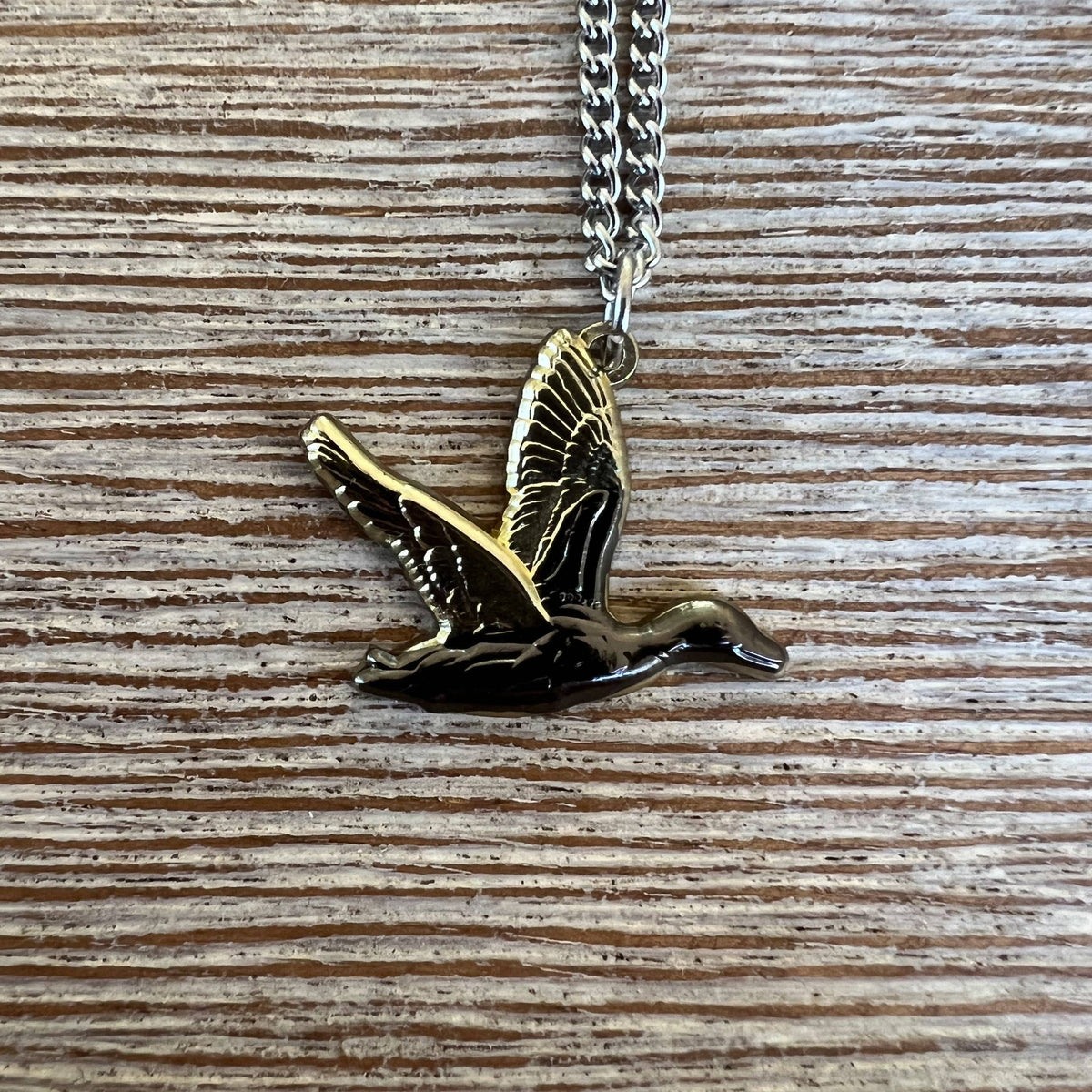 Duck It Golden Wings - Stainless Steel Necklace