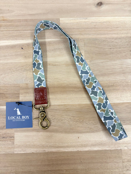 Local Boy Outfitters Long Lanyard- Forest Camo Bluff