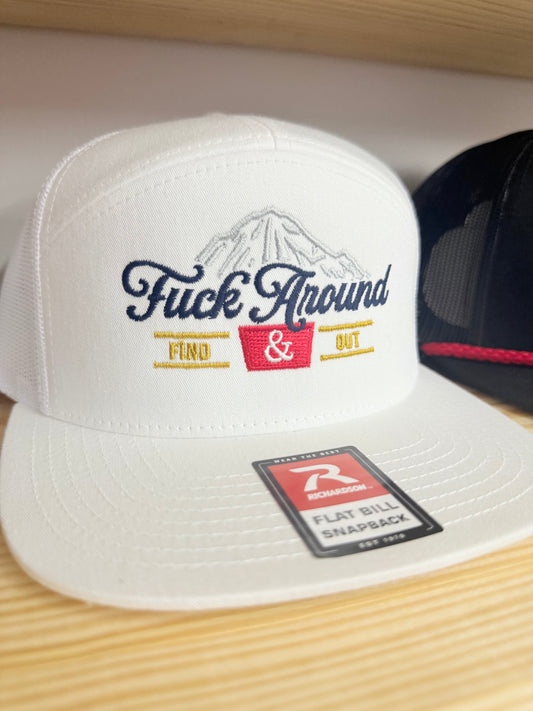 MHC FAFO Trucker Hat: 168 White Richardson