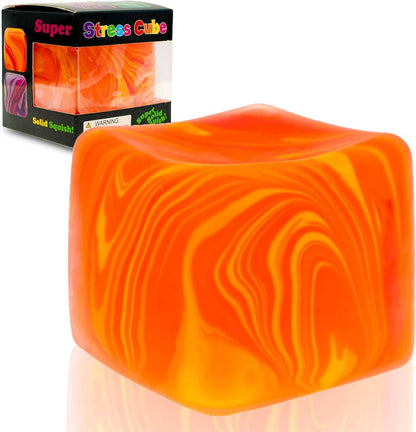 Bear Slow Rising Stress Relief Squeeze Toy Box: Orange bear