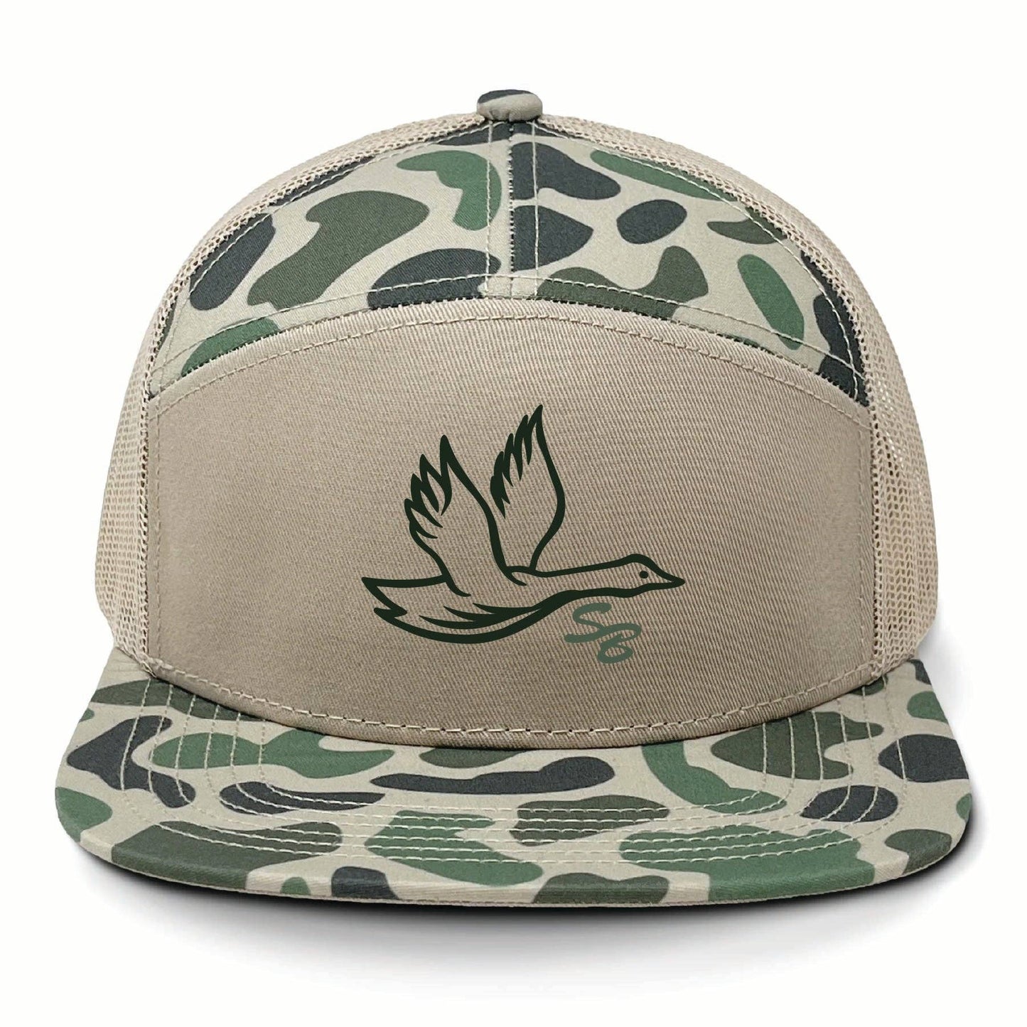 Prep Goose Sb  Hat: Ghost Vein Camo 7 Panel