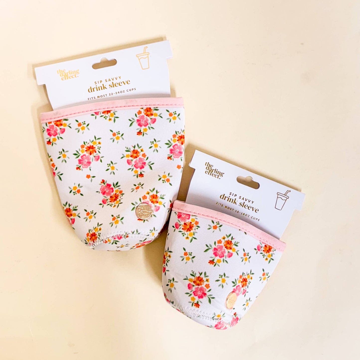 Sip Savvy Drink Sleeve-Endless Daydream Cream Large