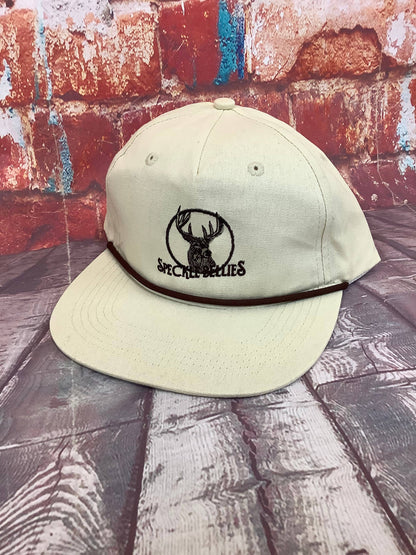 Circle Buck Rope Hat: Cream