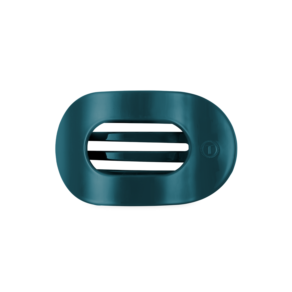 Teal With It | Medium | Flat Round Hair Clip
