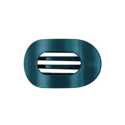 Teal With It | Medium | Flat Round Hair Clip