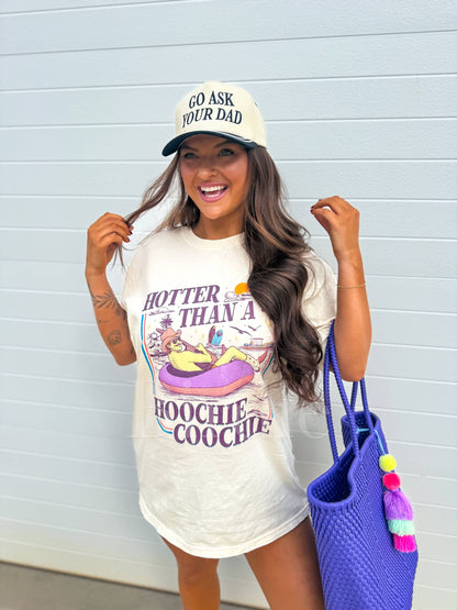 Hotter Than A Hoochie Graphic Tee on Ivory
