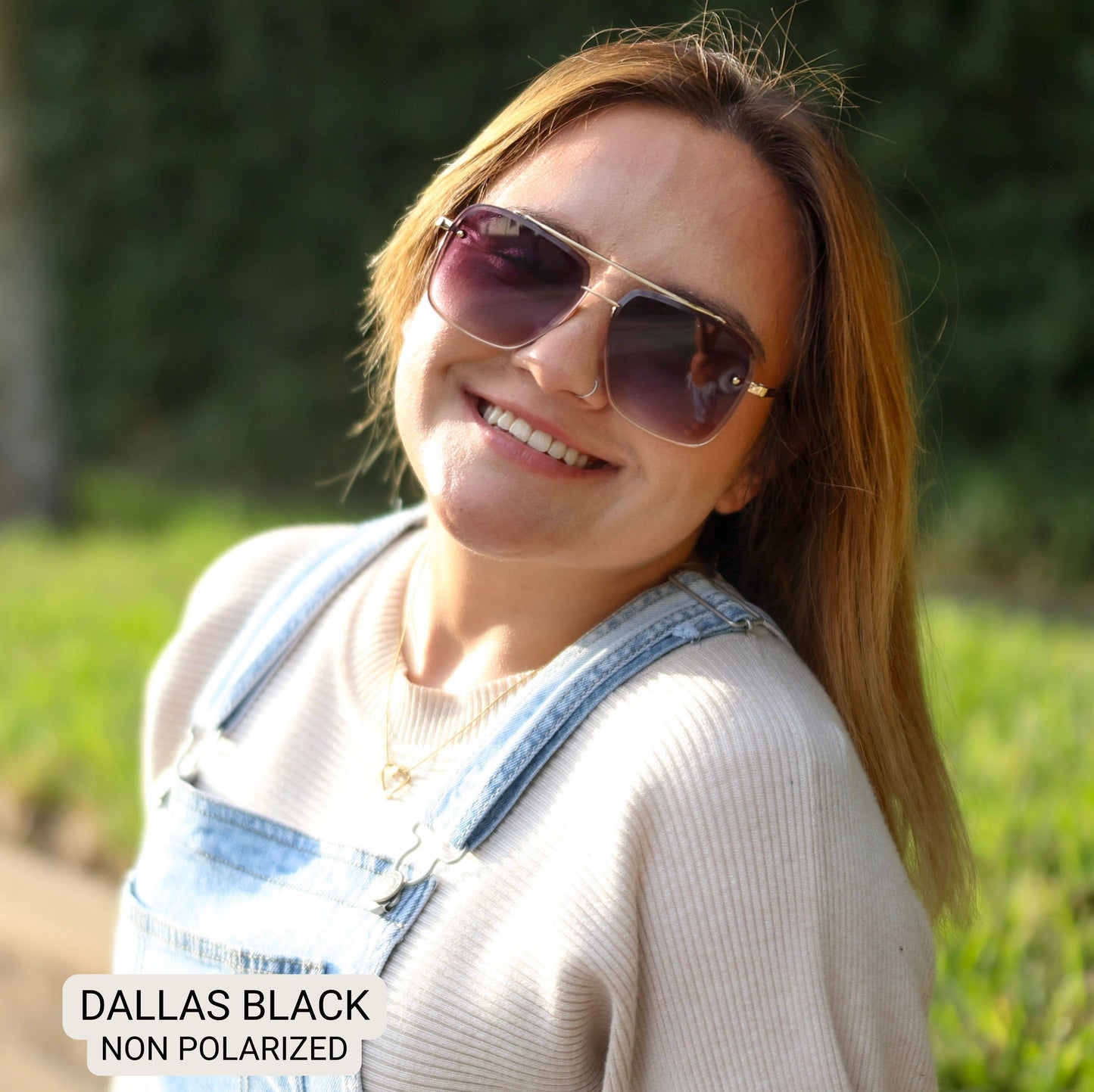 Dallas - Women's Modern Aviator Sunglasses: Smokeshow