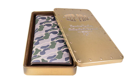 Buck Men's Secretary Old School Camo Leather Wallet.: Brown/Tan Camo