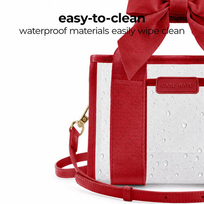 Case-Mate Clear Stadium Bag: Ballet Pink Bow