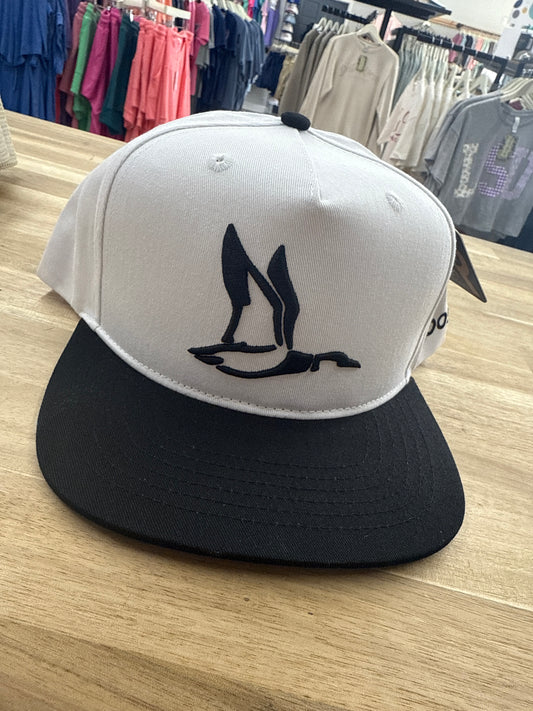 Roost - Canvas Black & White Hat - RH-R-149