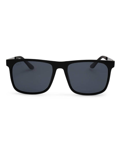 Dash - Men's Polarized Square Sunglasses: Black