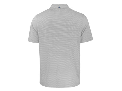 Cutter & Buck Forge Eco Double Stripe Recycled Mens Polo: Hunter/White