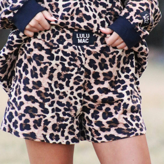 LULU MAC-WAFFLE SHORT-LEOPARD