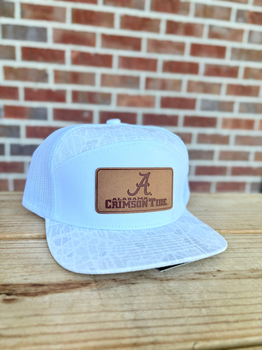 Speckle Bellies A Crimson Tide Leather Patch - Ghost Vein Camo 7 Panel