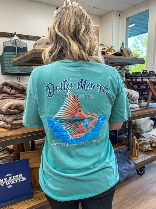 The Kolby Tucker Tee - Delta Marsh Outfitters - Seafoam