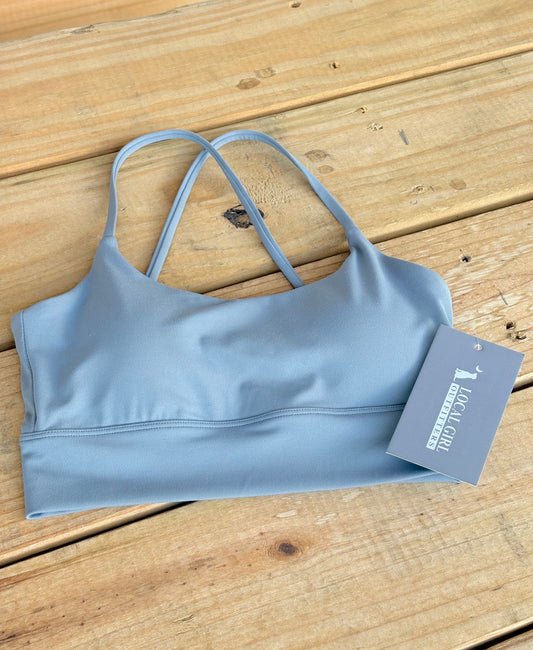 Local Girl Outfitters - LG Sports Bra Top - Graphite