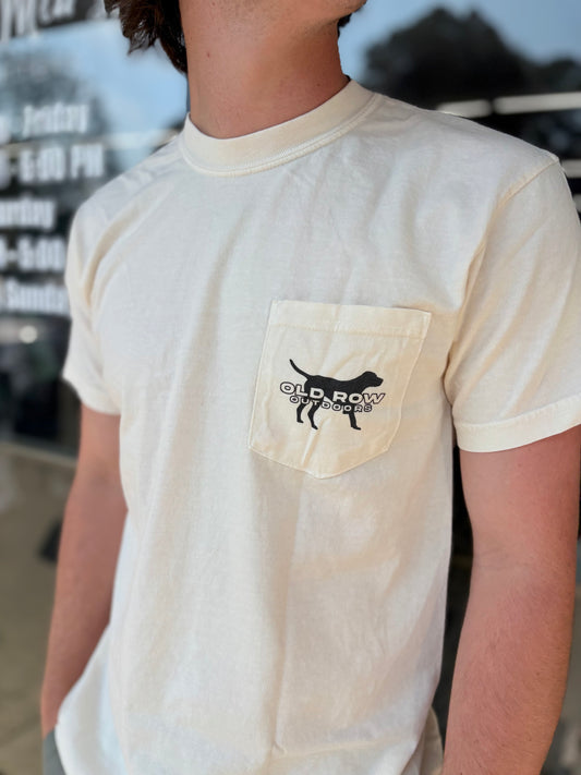 Old Row Outdoors Pointer Pocket Tee - Ivory
